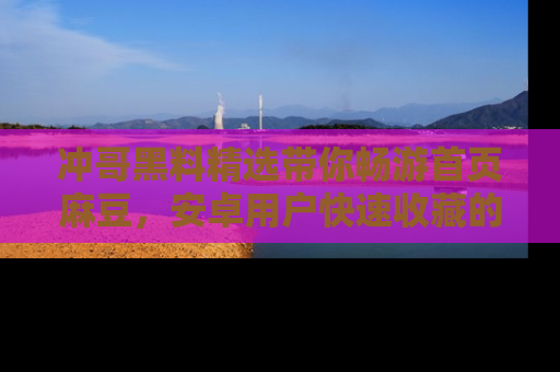冲哥黑料精选带你畅游首页麻豆，安卓用户快速收藏的秘密武器！