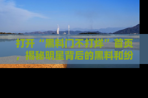打开“黑料门不打烊”首页，揭秘明星背后的黑料和纷争真相！