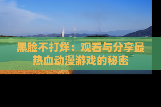 黑脸不打烊：观看与分享最热血动漫游戏的秘密