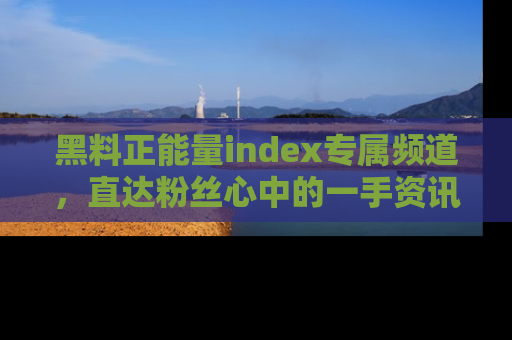黑料正能量index专属频道，直达粉丝心中的一手资讯！