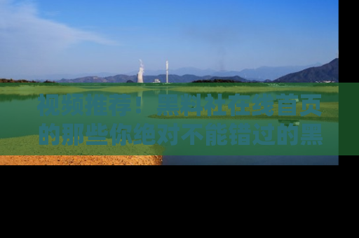 视频推荐!黑料社在线首页的那些你绝对不能错过的黑料