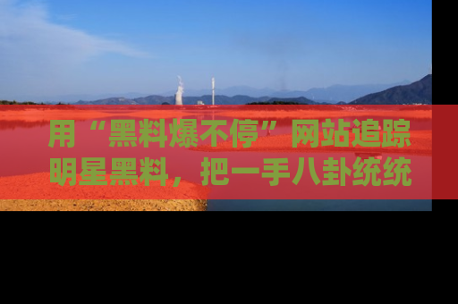用“黑料爆不停”网站追踪明星黑料,把一手八卦统统收进你的后宫中!