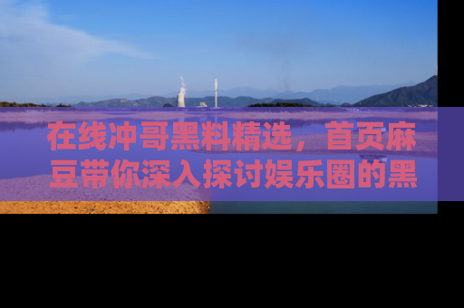 在线冲哥黑料精选，首页麻豆带你深入探讨娱乐圈的黑暗面